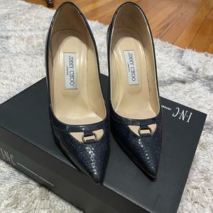 Jimmy Choo Navy Blue Heels